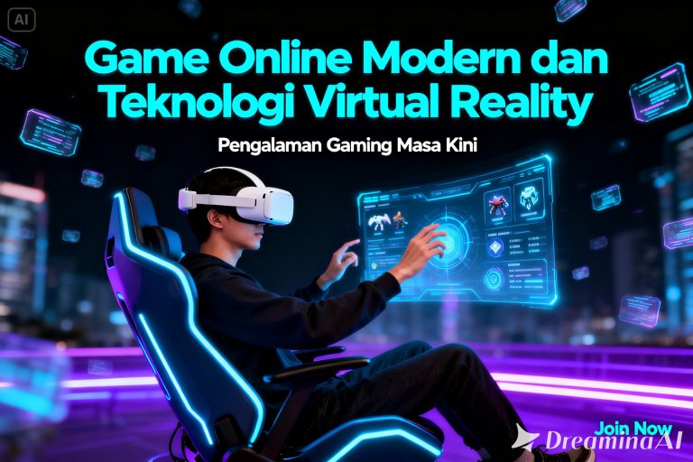 game online modern virtual reality teknologi vr gaming