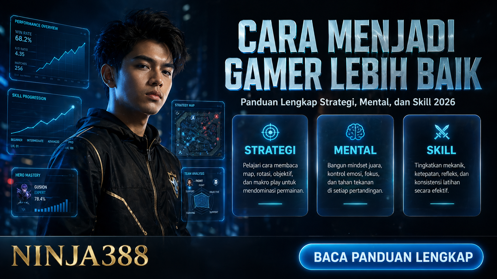 cara menjadi gamer lebih baik panduan strategi mental skill ninja388 blog 2026