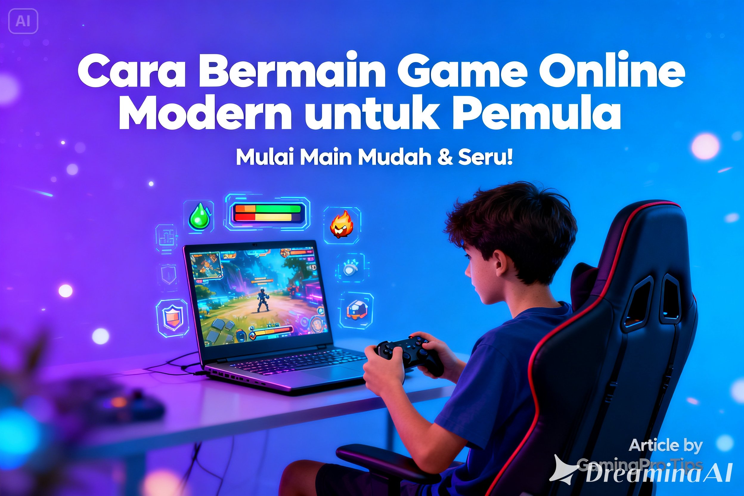 cara bermain game online modern untuk pemula