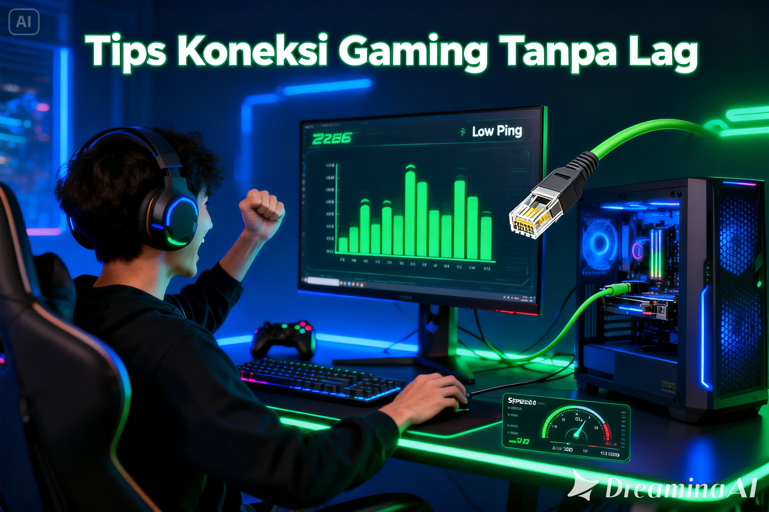 tips memaksimalkan koneksi internet terbaik gaming tanpa lag 2026