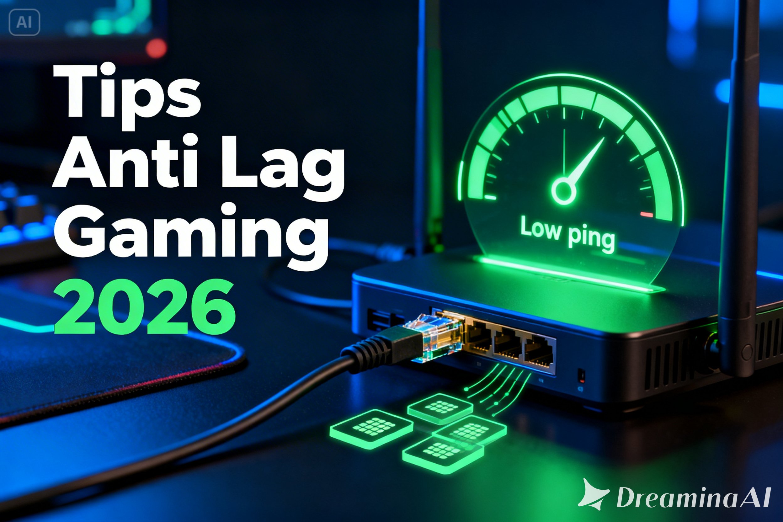 tips anti lag cara mengurangi lag gaming game online modern