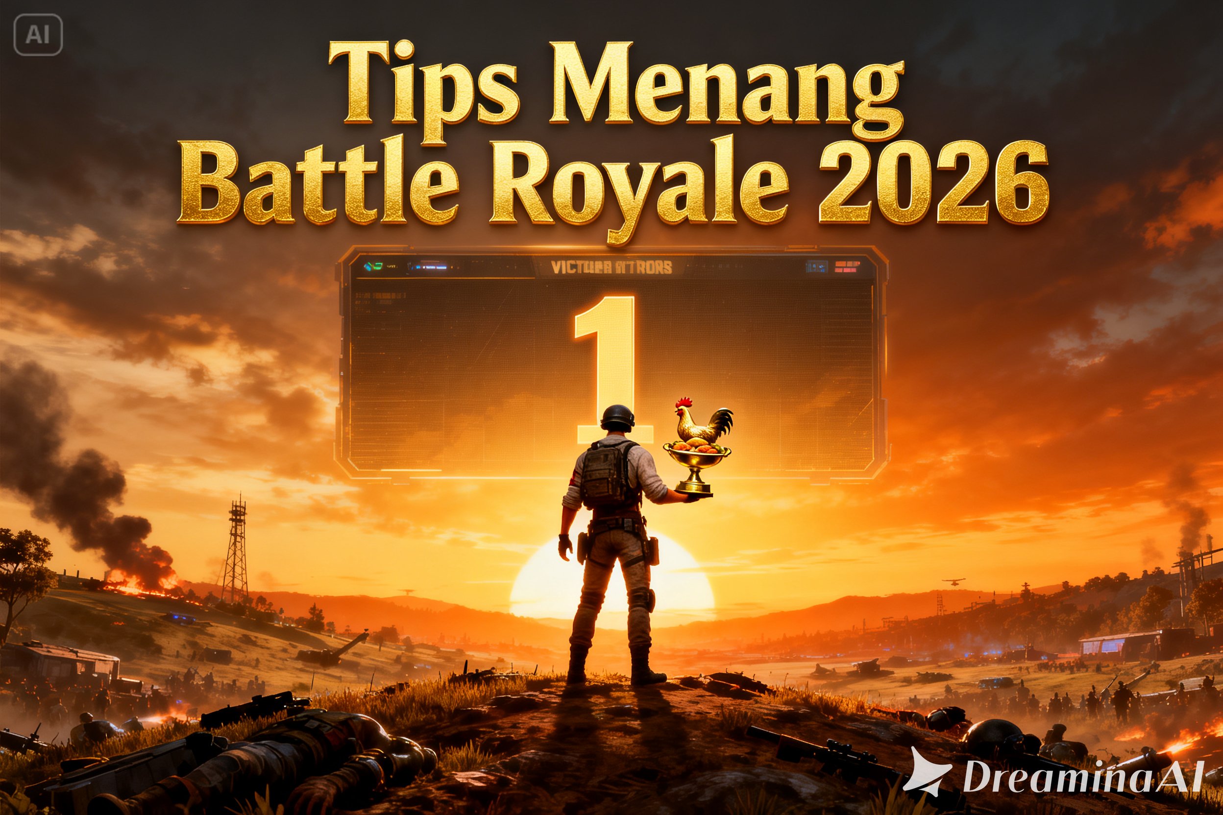 tips menang game battle royale terbaik 2026 chicken dinner