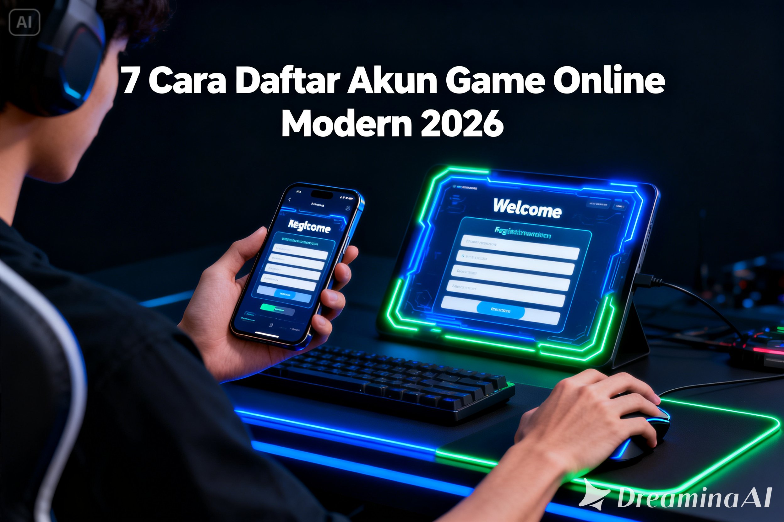 cara daftar akun game online modern mudah dan cepat 2026