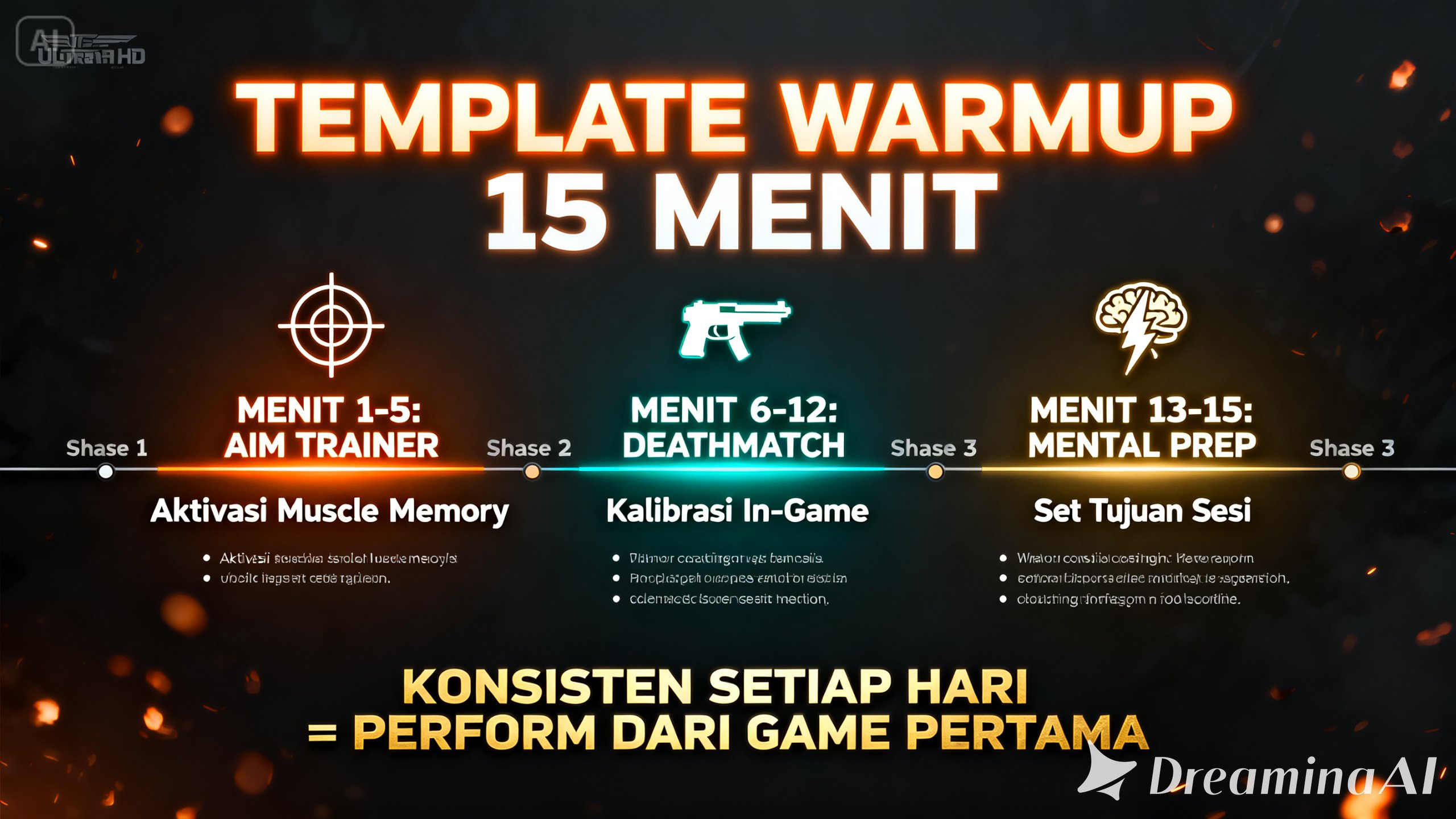 template warmup 15 menit rutinitas warmup sebelum ranked