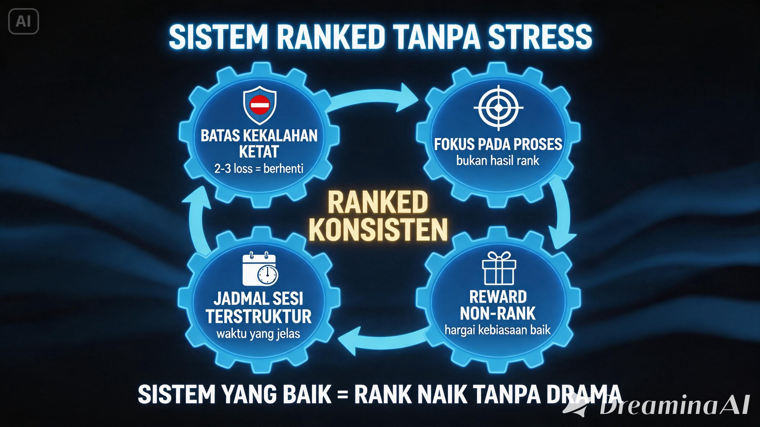 sistem ranked tanpa stress cara naik rank tanpa stress