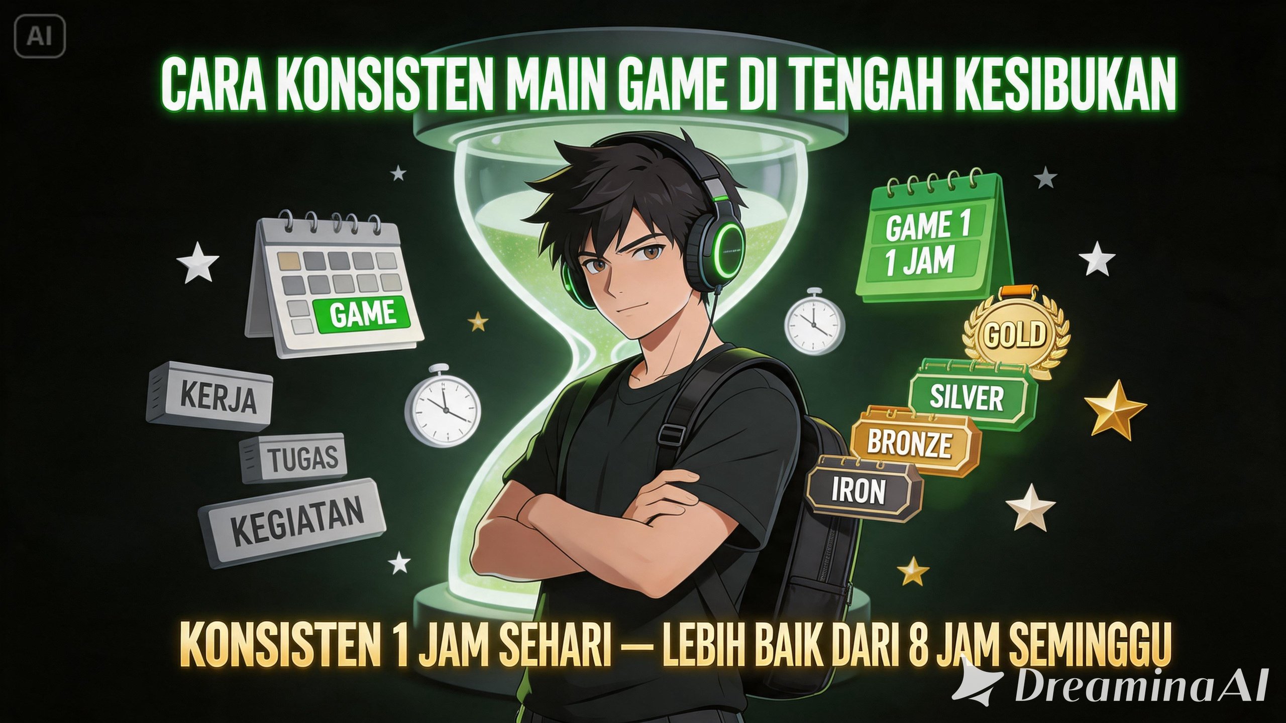 cara konsisten main game di tengah kesibukan panduan lengkap gaming produktif