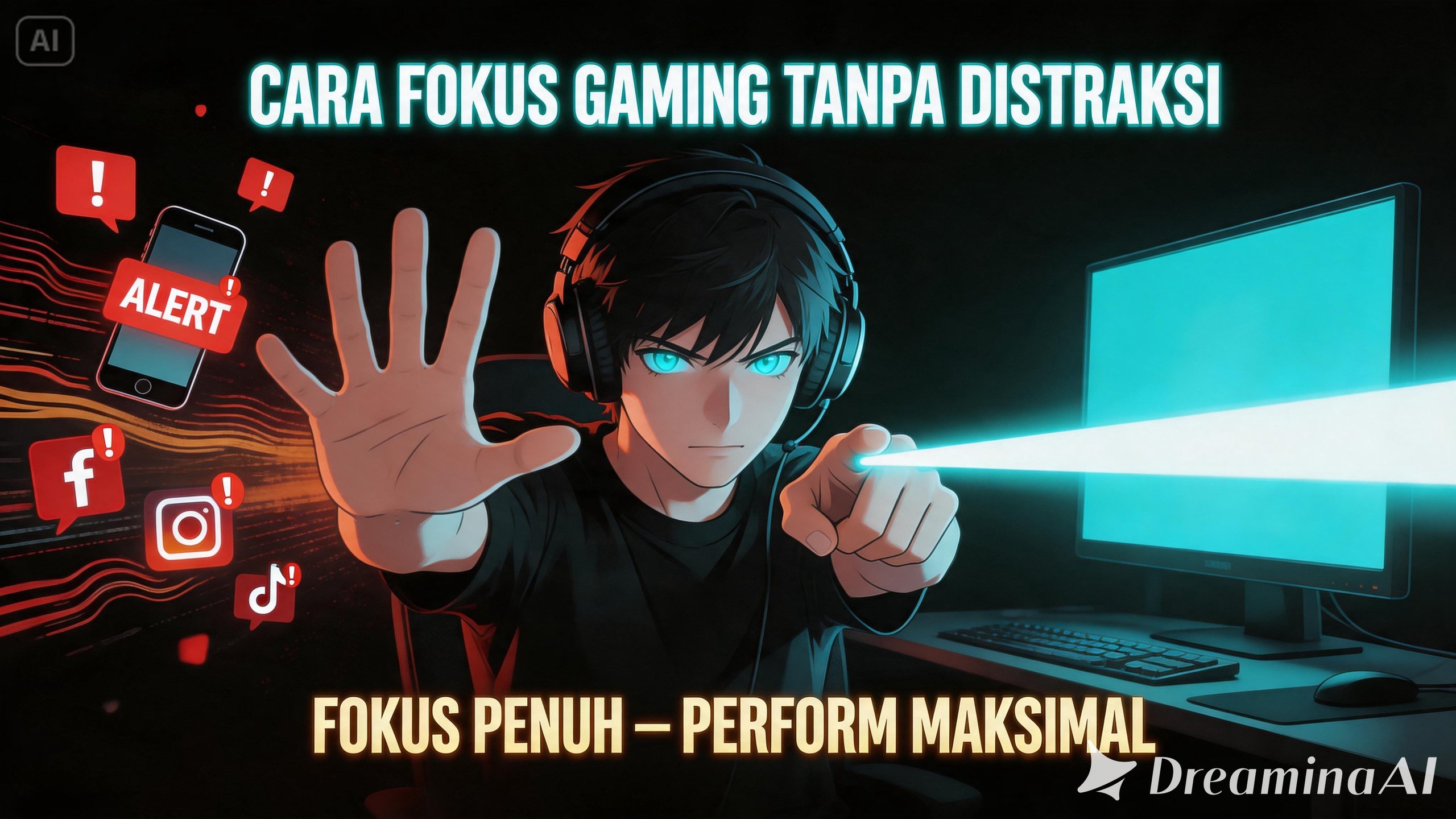 cara fokus gaming tanpa distraksi panduan lengkap setup dan mindset